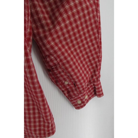 VINTAGE Structure Shirt XL Button Down Oxford Plaid Pocket Twill 90s Y2K - Picture 3 of 10